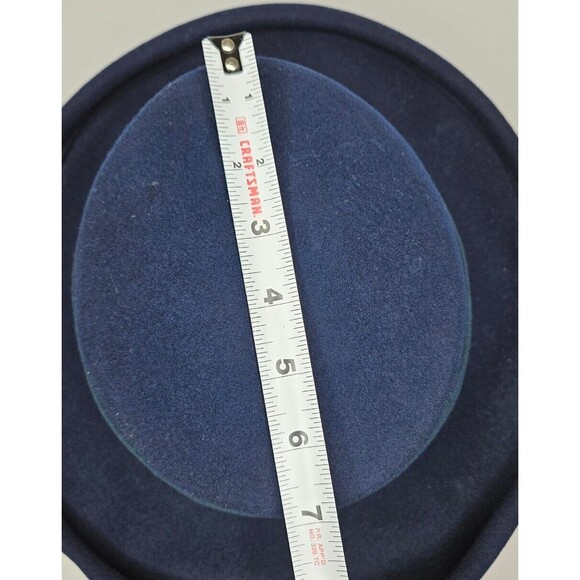 Vintage Importina Bollman Women's Blue Hat 100% Wool Doeskin Felt - Picture 6 of 12